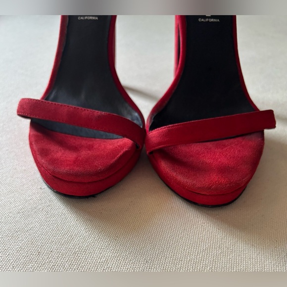 Jeffrey Campbell Red Stiletto Heels Ankle Strap - Picture 7 of 11